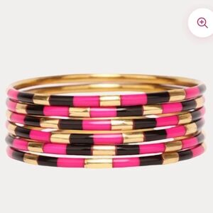 New BudhaGirl Veda X Bangles Set of 3 Metal Bracelets, Sold Out Color